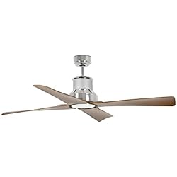 Ventilador Winche Faro Barcelona 33482 - WINCHE Ventilador de techo ø130 motor DC Cromo 4 Palas Madera