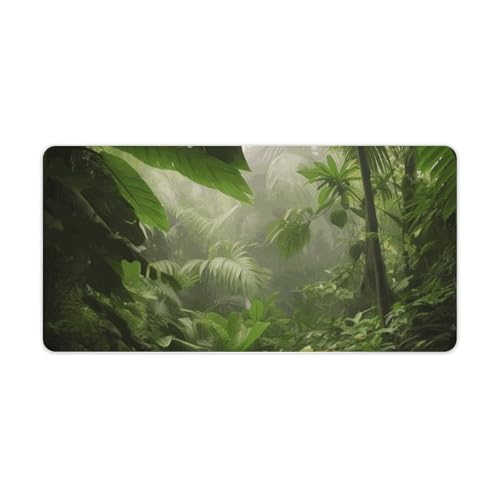 Desk Pad Protector 24x12 Inch Extended Tropical Rainforest miniatura 5