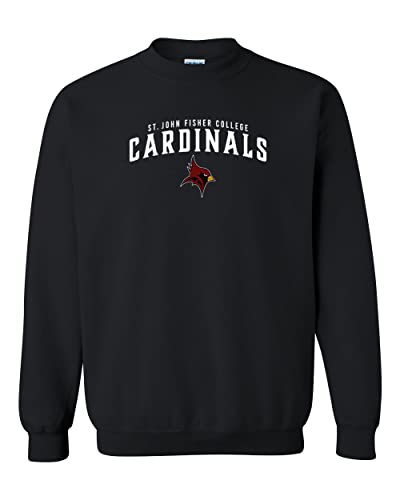 Saint John Fisher College Mascot Logo Unisex Crewneck Sweatshirt - SJFU Cardinals Apparel - Main Image