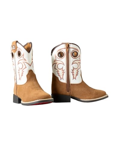 Twister Western Boots Boys Trey Square Toe Roughout Brown 4430046022