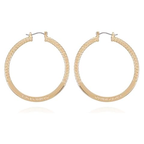 Vince Camuto Goldtone Hoop Earrings Cover