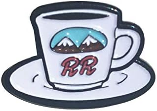Black Coffee Mug Enamel Pin - Twin Peaks Design image 4