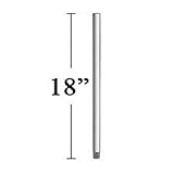 Minka-Aire 18 Inch Ceiling Fan Downrod - Brushed Nickel Wet - DR518-BNW