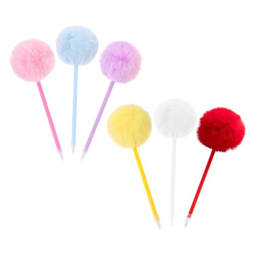 Bolígrafos de bola con peluche para decorar escritorios de oficinas y estudiantes