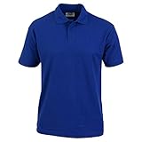 Col côtelé. Absolute Apparel - Polo Manches Courtes PIONNER - Homme (XL) (Bleu Roi)