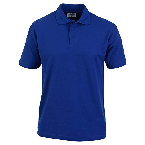 Absolute Apparel - Polo de manga corta PIONER para hombre (M) (azul rey), azul real