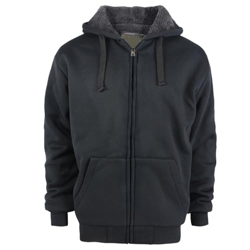 Sweat-shirt polaire homme chaud et épais entièrement zippé à poches