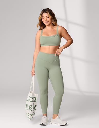 Image of UNISSU Hugcurve Adjustable Sports Bra Square Neck Wireless Padded Yoga Workout Tops