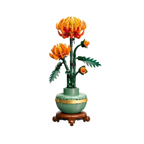 LEGO Botanicals Chrysanthemum - Artificial Fake Flower for Building, Floral Decoration for Home, Creative Hobby for Adults, Gift for Women, Men from the Botanical Collection - 10368