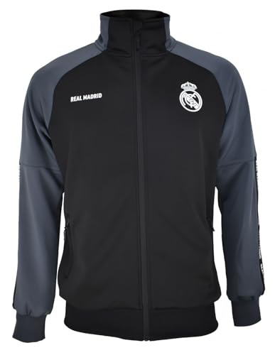 Real Madrid Chaqueta PLUS Nº12 Black con Licencia - Adulto talla XXL