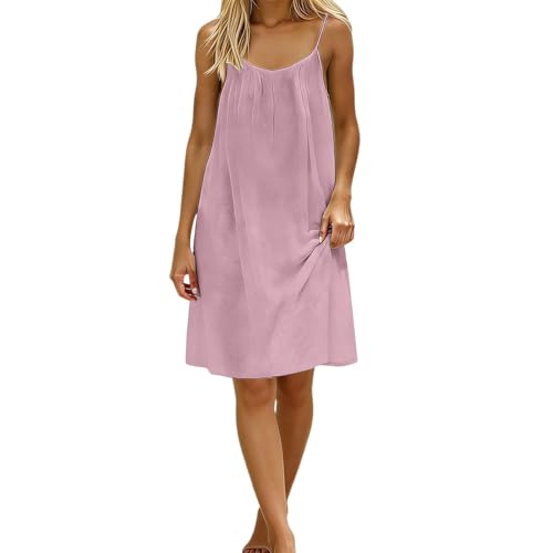 Robe d'été décontractée dos nu fluide et ample pour vacances