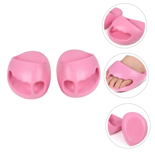 2pcs Half Palm Sculpting Shoes for Women Creative Massage Slippers for Yoga and Fitness Posture and Leg Stretching Lightweight Non- Design2