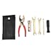 5-tlg Motorrad Werkzeugset Aluminium mit Tasche