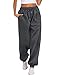 Hotouch Jogginghose Damen Warm Waffle Lang Hose Baggy Freizeithose Elastisch High Waist Hosen Winter Sweatpants mit Taschen Dunkelgrau XXL Winter Warm günstig Kaufen-Hotouch Jogginghose Damen Warm Waffle Lang Hose Baggy Freizeithose Elastisch High Waist Hosen Winter Sweatpants mit Taschen Dunkelgrau XXL