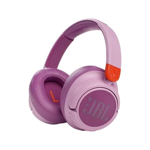 JBL JR 460 NC - Over-Ear Kopfhörer mit Noise-Cancelling für Kinder in Pink - Mit JBL Safe Sound für sicheren Hörspaß - Bis zu 30 Stunden Musikwiedergabe Cover