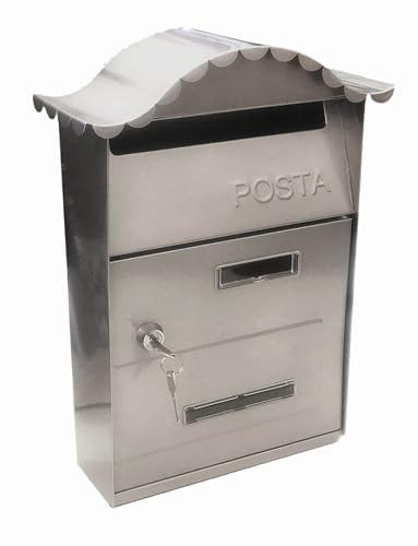 Kippen 10006PS - Cassetta Postale Modello GLORY di Colore Silver. Dimensioni: 350x250x100mm.