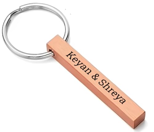Image of KlowAge Personalized Custom Message Names Bar Keychain