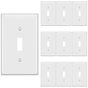 Toggle Light Switch Wall Plate Cover, Size 1-Gang 4.50