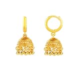 Gold Indian Jhumki Bell Hoop Vintage Statement Earrings for Women Retro Ethnic Bohemian Hollow Jhumka Round Bells Tassel Dangle Drop Earring Bollywood Traditional Boho Gypsy Huggie Hoops Jewelry Gift