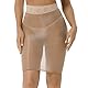 renvena Damen Nylon Minirock Sexy Unterrock Transparent Bodycon Rock mit Spitze Bund Stretch Bleistiftrock Bandage Röckchen Unterwäsche Dessous Clubwear Hautfarbe One Size