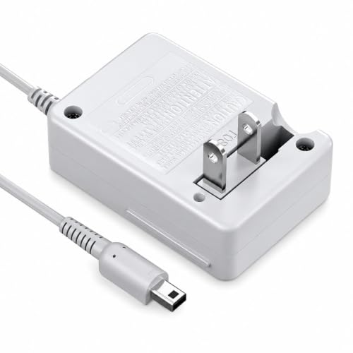 Image of XEOLAX 3DS Charger Compatible with N3DS / DSi /DSi-XL / 2DS / 2DS-XL /New3DS 100-240V Wall Plug Adapter (3DS /3DS XL White charger)