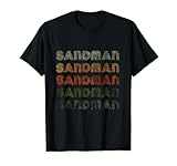 Love Heart Sandman Tee Grunge Vintage Style Black Sandman T-Shirt