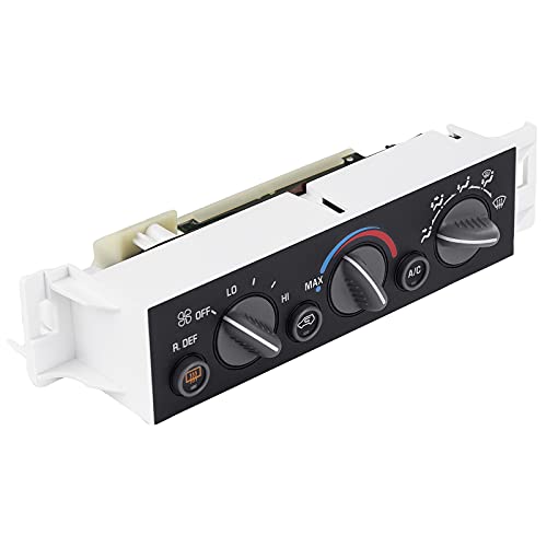 WATERWICH AC Climate Control Module Panel with Rear Window Defogger Switch Compatible with Cadillac Escalade 2000 Chevrolet GMC 1996-2000 15-72547 9378805 599-006