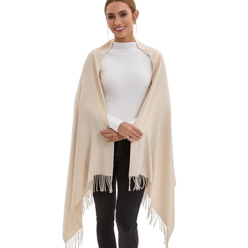 Image of Pashmina Scarf and Shawl - Soft Women Pashminas Wrap for Wedding Evening Party dresses