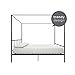 Novogratz Marion Metal Canopy Platform Bed Frame, Queen, Black