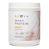 Alaya Naturals - Grass Fed Whey Protein Powder - Vanilla Flavor, All Natural, Hormone Free - 20g Protein per Serving - Non-GMO, rBGH Free, Gluten Free - Great Source of BCAA