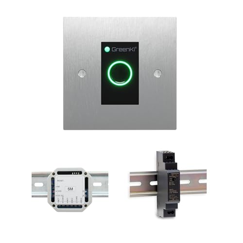 GreenKi Finger- & Kartenreader/Türöffner + 12V DC DINRail-Netzteil + SM Sicherheitsmodul
