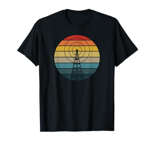 Antenna Retro Sunset HAM Radio - Amateur Radio Operator Gift T-Shirt