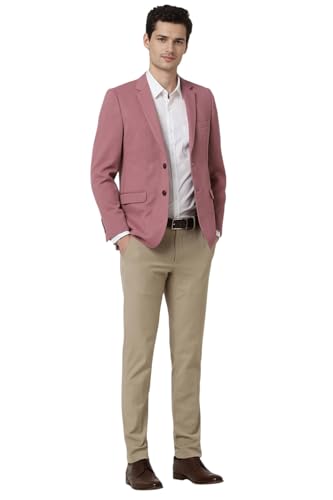 Image of Peter England Men's Neo Slim Waffle Knit Blazer