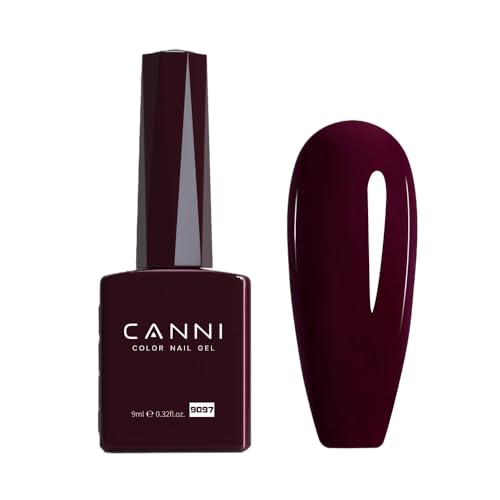CANNI 9ml Gel Nail Polish, 1 Pcs Gel Polish Long Lasting HEMA FREE Neutral Color Soak Off LED Nail Gel Polish Nail Art Starter Manicure Salon DIY at Home (9097)