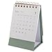 NUOBESTY 2025 Desk Calendar Stand Up Desktop Year Calendar for Home Office School Scheduler (Green)