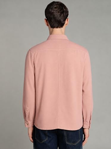 Image of INKD Men's Shacket Shirt - 100% Cotton | Relaxed Fit | Colored Denim Shirt for Men | Full Sleeve | Soft & Comfortable | Overshirt | Premium Buttons
