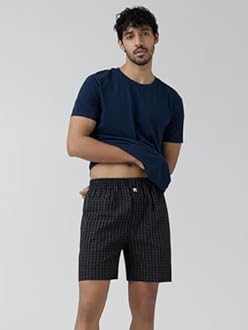 XYXX Men's Checkmate Relaxed Fit Cotton Boxer Shorts with Dual Pocket & No Marks Waistband (Pack of 2)