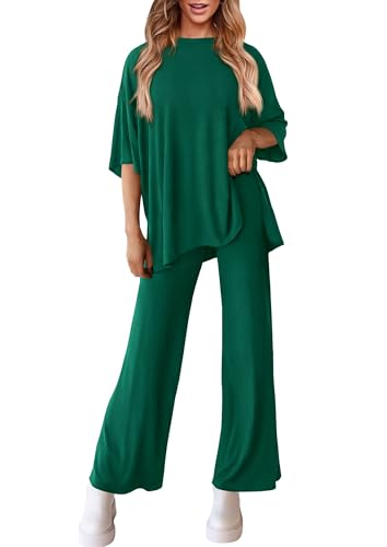 PRETTYGARDEN Two Piece Sets For Women Summer Fashion Lounge Matching Set 2025 Travel Vacation Airport Outfits Clothing
