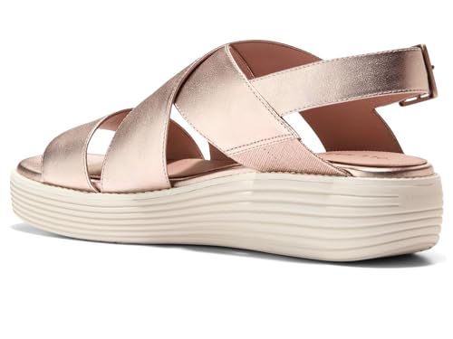 Cole Haan Cole Haan Womens Original Grand Platform Sandal, Rose Gold Talca/Ivory, 7-B US