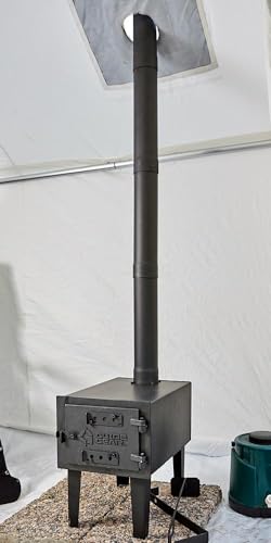 Guide Gear Outdoor Wood Stove Pipe Extension Accessories, 2-Piece Accessory Set - Image 2