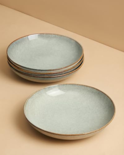 Image of Pokini 8.75'' Ceramic Pasta Bowls Set of 4, Salad Bowls Pasta Serving Bowls