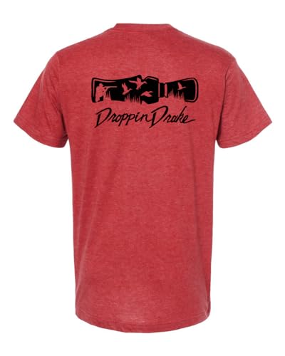 Mens Hunting Duck Call Scene Ring Spun Cotton Mens Short Sleeve T-Shirt