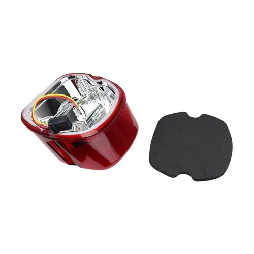 Feu stop LED moto haute visibilité et support plaque Dyna Softail - 4