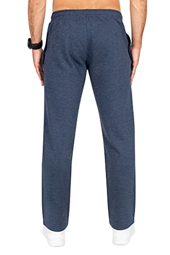 IMAKO® Lange warme klassieke joggingbroek voor heren, trainingsbroek, vrijetijdsbroek, sweatbroek met zakken, huisbroek, loopbroek met zijzakken, maat M - 4XL, Made in EU - Image 3