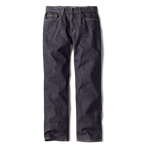 Orvis Montana Morning Denim Blue Jeans for Men - Improved Active Fit Mid-Stretch with Straight Leg and Clean Stitching - Main Image