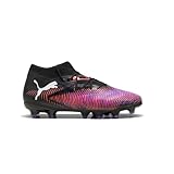 Puma Unisex Future 8 Pro Firm Ground/Artificial Ground (Little Kid/Big Kid), Puma Black/Puma White/Glowing Red, 12, Medium