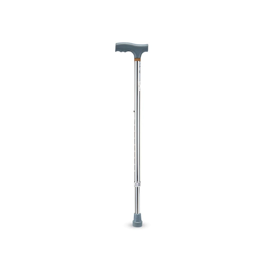 kule, Laska aluminiowa, pojedyncza pomoc do chodzenia, antypoślizgowa, lekka, dla młodych ludzi(Silver)