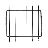 Nexgrill Shish Kabob Skewers Set, Non-Stick Surface, Easy to Clean, 1 Raised Stand and 6 Skewers, Foldable Grill Rack Barbecue Skewer Accessory for Outdoor Grilling, and Camping, Black - 530-0032