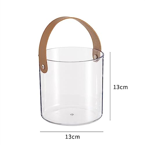 Cubo de champán transparente pequeño con bandeja para frutas secas y aperitivos 3
