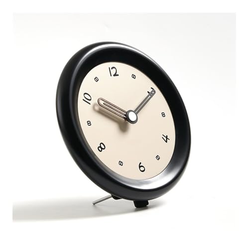 Reloj de mesa elegante crema para eliminar el desorden visual en tu cuarto 2